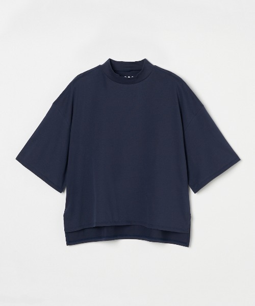 three dots(スリードッツ)の「サンデッドジャージー ボックスTシャツ(Tシャツ/カットソー・レディース・ホワイト/ブラック/ネイビー/ライトグリーン・SMALL/MEDIUM)」の4枚目の写真