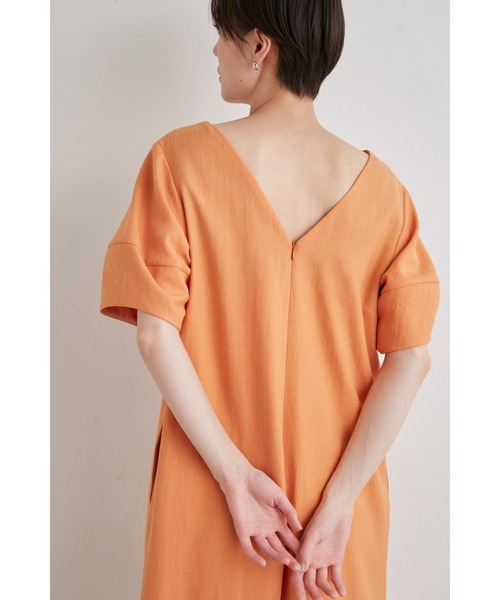 emmi(エミ)の「【emmi atelier】リネン混オールインワン(つなぎ/オールインワン・レディース・アイボリー/オレンジ・0/1)」の11枚目の写真