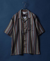 Total Pattern Print Oversized Open Collar Shirt/総柄 オーバーサイズ オープンカラーシャツ