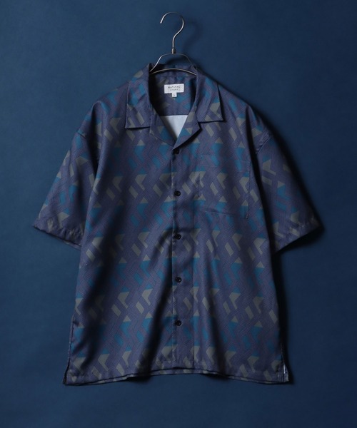 ANPAS(アンパス)の「Total Pattern Print Oversized Open Collar Shirt/総柄 オーバーサイズ オープンカラーシャツ(シャツ/ブラウス・メンズ・オレンジ系その他/ブラウン系その他2/ブルー系その他2/ブラック系その他/ブラウン系その他/ベージュ系その他/グリーン系その他/ブルー系その他・M/L/LL)」の7枚目の写真