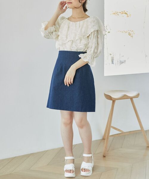 MAJESTIC LEGON(マジェスティックレゴン)の「2wayフリルオフショルブラウス(シャツ/ブラウス・レディース・ブラック/ホワイト系その他2/ホワイト系その他/イエロー・MEDIUM)」の16枚目の写真