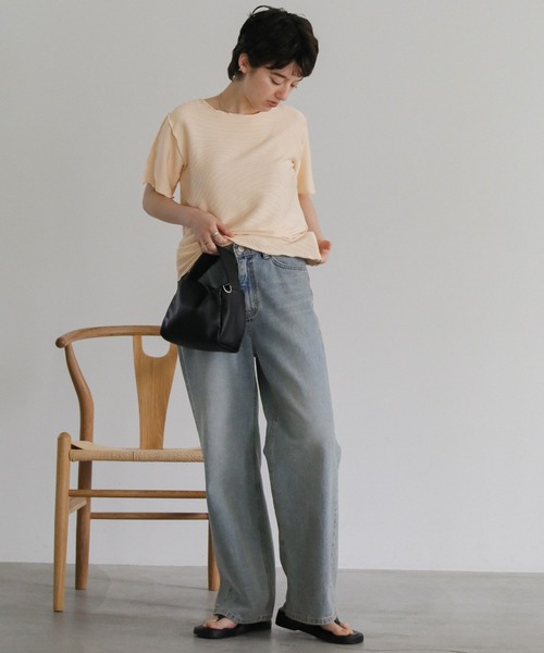 select MOCA（セレクトモカ）の「タックプリーツハーフスリーブトップス（Tシャツ/カットソー・レディース・ベージュ系その他/アイボリー/カーキ・FREE）」の17枚目の写真