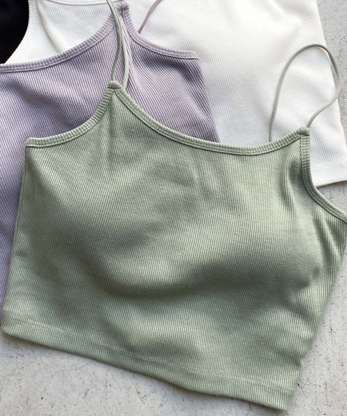 archives(アルシーヴ)の「クロップドキャミソール(キャミソール・レディース・ブラック/アイボリー/ブルーグレー/グリーン・MEDIUM)」の11枚目の写真