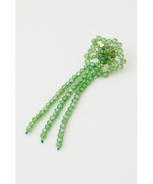 SLY（スライ）の「BEADS EARRING ビーズ イヤリング（イヤリング・レディース・シルバー/グリーン・FREE）」の8枚目の写真