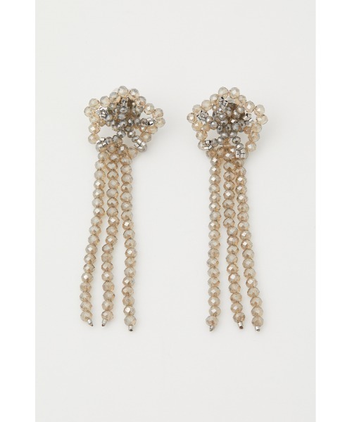 SLY（スライ）の「BEADS EARRING ビーズ イヤリング（イヤリング・レディース・シルバー/グリーン・FREE）」の4枚目の写真