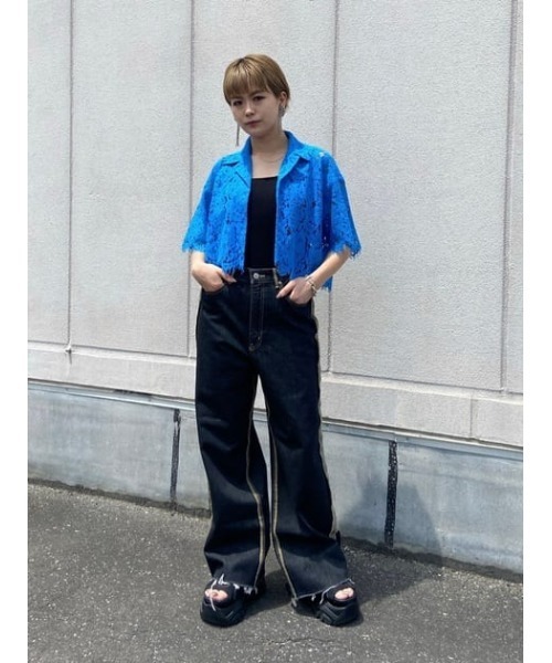 SLY（スライ）の「BEADS EARRING ビーズ イヤリング（イヤリング・レディース・シルバー/グリーン・FREE）」の14枚目の写真