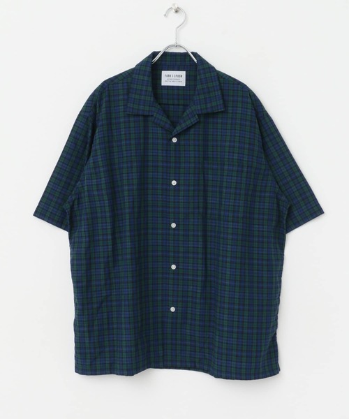 FORK&SPOON(フォークアンドスプーン)の「FORK&SPOON オープンカラーチェックシャツ(シャツ/ブラウス・メンズ・ブラック系その他/グレー系その他・4/5/6)」の12枚目の写真