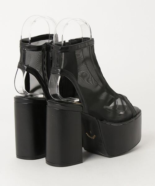 LOVEHUNTER（ラブハンター）の「厚底シアーショートブーツサンダル（サンダル・レディース・ブラック/アイボリー/ブラック系1/アイボリー系1/シルバー系1/シルバー・LL/S/M/L）」の19枚目の写真