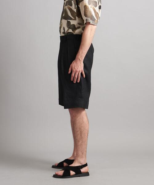 SOVEREIGN（ソブリン）の「＜SOVEREIGN＞ リネン サイドアジャスター ショーツ（その他パンツ・メンズ・ブラック・L/M/S）」の3枚目の写真