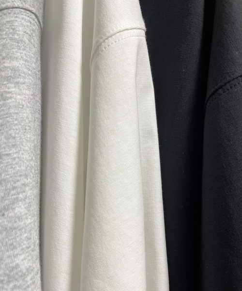 FORTUNA HOMME(フォルトゥナオム)の「FORTUNAHOMME GIZA Premium Crewneck Tee(Tシャツ/カットソー・メンズ・ヘザーグレー/ホワイト/ブラック/ベージュ・2/0/1)」の6枚目の写真