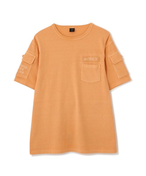 AVIREX(アヴィレックス)の「《WEB&DEPOT限定》GARMENT DYE FATIGUE T-SHIRT / ガーメント ダイ ファティーグ Tシャツ / AVIREX / アヴィレックス(Tシャツ/カットソー・メンズ・オフホワイト/ブラック/オリーブ/オレンジ・MEDIUM/LARGE/X-LARGE/XX-LARGE)」の15枚目の写真