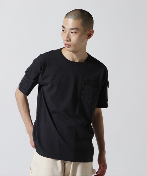 AVIREX(アヴィレックス)の「《WEB&DEPOT限定》GARMENT DYE FATIGUE T-SHIRT / ガーメント ダイ ファティーグ Tシャツ / AVIREX / アヴィレックス(Tシャツ/カットソー・メンズ・オフホワイト/ブラック/オリーブ/オレンジ・MEDIUM/LARGE/X-LARGE/XX-LARGE)」の9枚目の写真