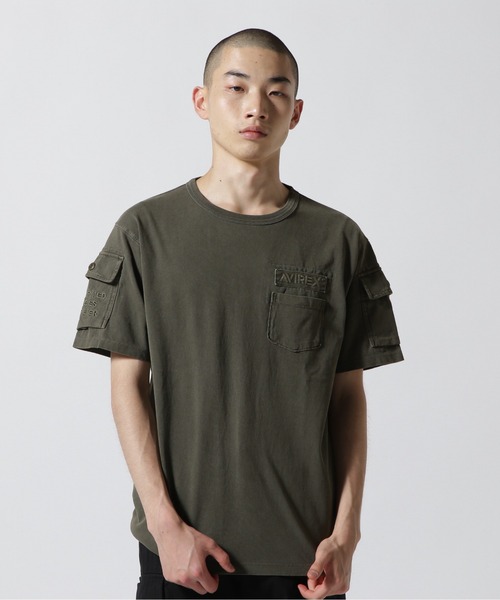 AVIREX(アヴィレックス)の「《WEB&DEPOT限定》GARMENT DYE FATIGUE T-SHIRT / ガーメント ダイ ファティーグ Tシャツ / AVIREX / アヴィレックス(Tシャツ/カットソー・メンズ・オフホワイト/ブラック/オリーブ/オレンジ・MEDIUM/LARGE/X-LARGE/XX-LARGE)」の17枚目の写真