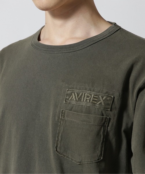 AVIREX(アヴィレックス)の「《WEB&DEPOT限定》GARMENT DYE FATIGUE T-SHIRT / ガーメント ダイ ファティーグ Tシャツ / AVIREX / アヴィレックス(Tシャツ/カットソー・メンズ・オフホワイト/ブラック/オリーブ/オレンジ・MEDIUM/LARGE/X-LARGE/XX-LARGE)」の21枚目の写真