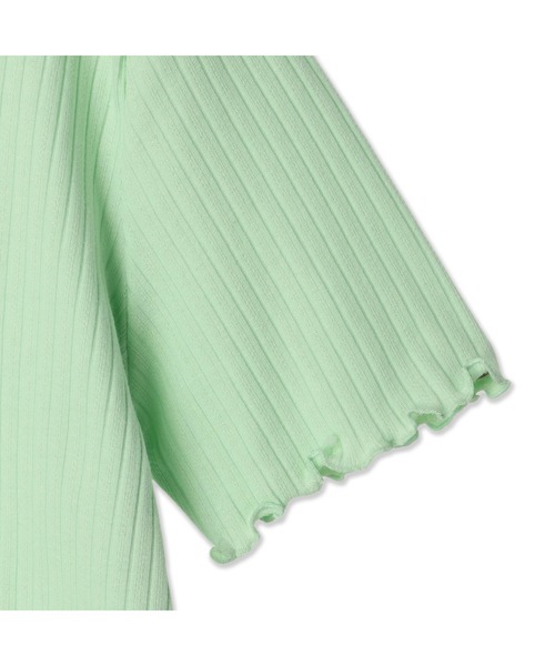 Guess（ゲス）の「Mini Triangle Knit Shirt（Tシャツ/カットソー・レディース・ミント/ブラック/ホワイト・X-SMALL/SMALL）」の5枚目の写真