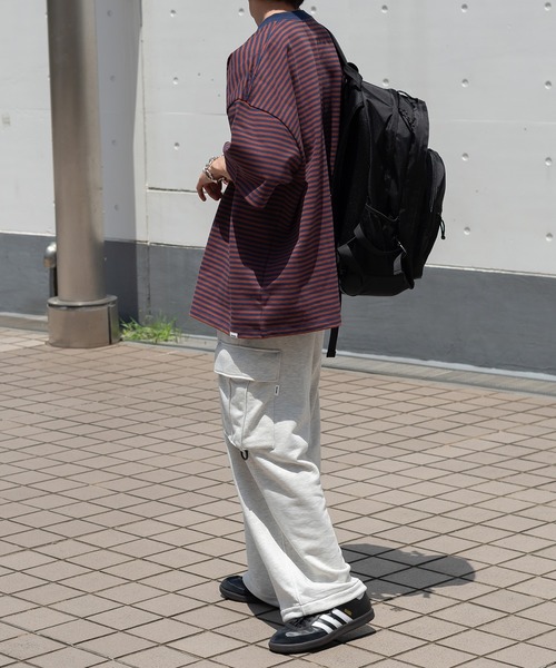 Perushu（ペルーシュ）の「スウェットカーゴパンツ（カーゴパンツ・メンズ・ネイビー/オリーブ/杢グレー・MEDIUM/LARGE/SMALL）」の16枚目の写真