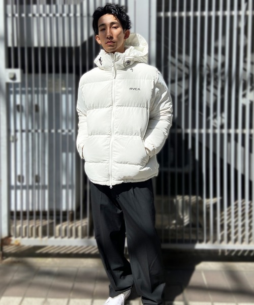 RVCA(ルーカ)の「RVCA/ルーカ 中綿ジャケット 2WAY リフレクターロゴ BD042-782(その他アウター・メンズ・ブラック/ホワイト/カーキ・M/S/L)」の14枚目の写真