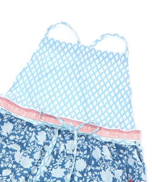 studio CLIP（スタディオクリップ）の「【daily CLIP】ブロックプリントギャザーエプロン（エプロン・レディース・ブルー/イエロー/ブラック/グリーン・FREE）」の6枚目の写真