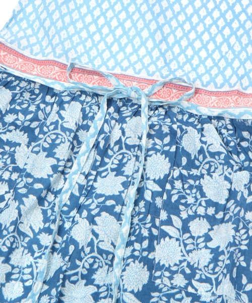 studio CLIP（スタディオクリップ）の「【daily CLIP】ブロックプリントギャザーエプロン（エプロン・レディース・ブルー/イエロー/ブラック/グリーン・FREE）」の17枚目の写真