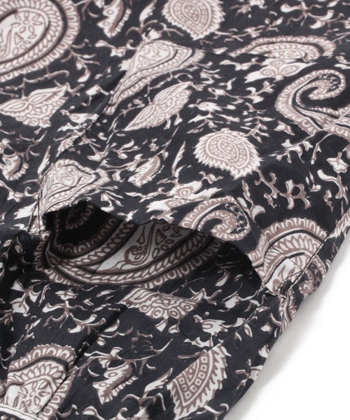 studio CLIP（スタディオクリップ）の「【daily CLIP】ブロックプリントギャザーエプロン（エプロン・レディース・ブルー/イエロー/ブラック/グリーン・FREE）」の14枚目の写真