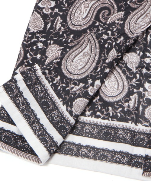 studio CLIP（スタディオクリップ）の「【daily CLIP】ブロックプリントギャザーエプロン（エプロン・レディース・ブルー/イエロー/ブラック/グリーン・FREE）」の7枚目の写真