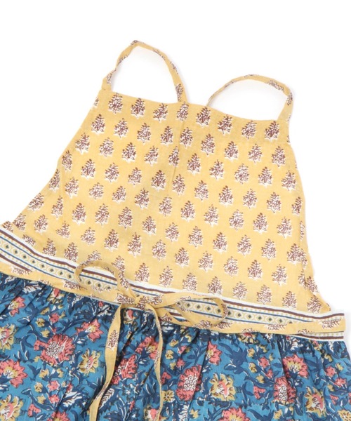 studio CLIP（スタディオクリップ）の「【daily CLIP】ブロックプリントギャザーエプロン（エプロン・レディース・ブルー/イエロー/ブラック/グリーン・FREE）」の8枚目の写真