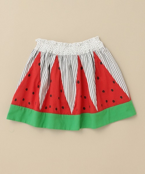 baby cheer(ベイビーチアー)の「スイカスカート(スカート・キッズ・レッド・80-90cm/100cm/110cm/120cm)」の1枚目の写真