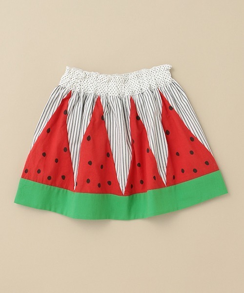 baby cheer(ベイビーチアー)の「スイカスカート(スカート・キッズ・レッド・80-90cm/100cm/110cm/120cm)」の3枚目の写真