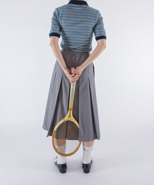 Charles Chaton(シャルルシャトン)の「Robert P.Miller prib poloshirt(ポロシャツ・レディース・サックスブルー/アイボリー/ブルー・FREE)」の12枚目の写真