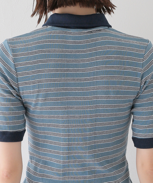 Charles Chaton(シャルルシャトン)の「Robert P.Miller prib poloshirt(ポロシャツ・レディース・サックスブルー/アイボリー/ブルー・FREE)」の21枚目の写真