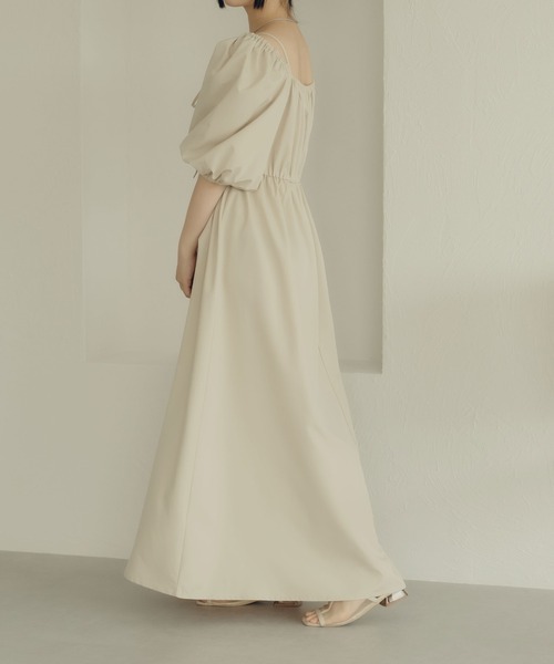 fupel（フぺル）の「2WAYオフショルワンピース（ワンピース・レディース・ベージュ/ブラック・LARGE/MEDIUM）」の20枚目の写真