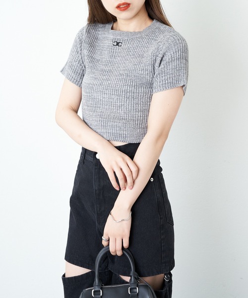 Chico（チコ）の「刺繍リブニット（ニット/セーター）」 - WEAR