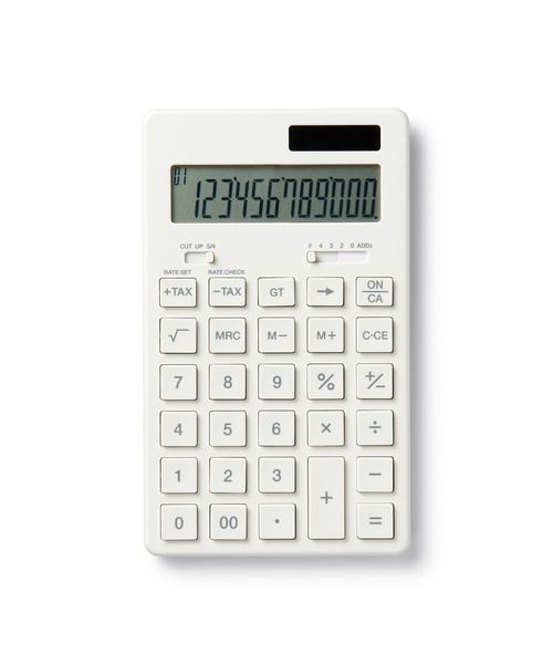 無印良品(ムジルシリョウヒン)の「電卓 12桁(KK-1154MS)(ステーショナリー・メンズ・ライトグレー・FREE)」の1枚目の写真