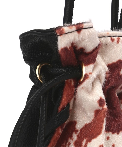 FREE'S MART(フリーズマート)の「サイドドローイングバッグ(ハンドバッグ・レディース・ホワイト/ブラック・フリ-)」の14枚目の写真