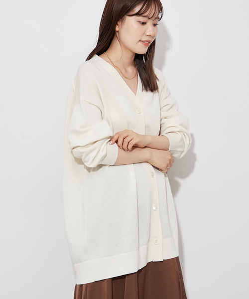 美品 plage linen sweat ボレロカーディガン ニットカーディガン セール】Linen Vネック カーディガン◇（カーディガン/ボレロ