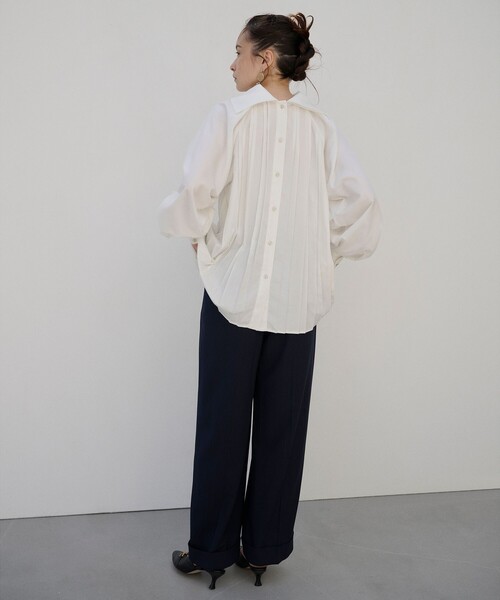 Ray BEAMS(レイビームス)の「RBS / センター ボックス タックパンツ(その他パンツ・レディース・グレー/ネイビー・0/1)」の17枚目の写真