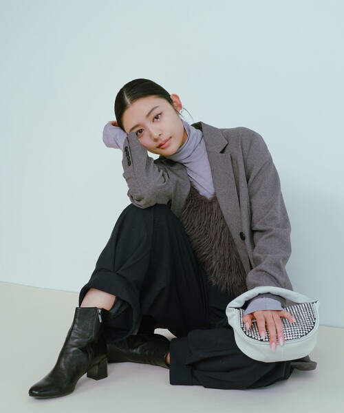 Ray BEAMS(レイビームス)の「RBS / センター ボックス タックパンツ(その他パンツ・レディース・グレー/ネイビー・0/1)」の21枚目の写真