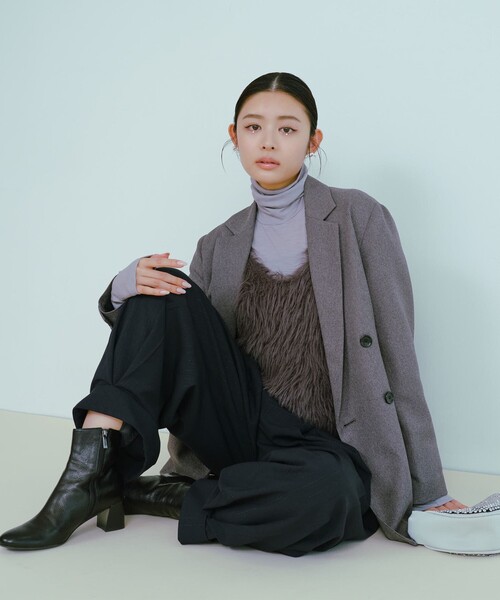 Ray BEAMS(レイビームス)の「RBS / センター ボックス タックパンツ(その他パンツ・レディース・グレー/ネイビー・0/1)」の22枚目の写真