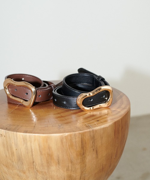 natural couture（ナチュラルクチュール）の「ＰＯＩＲＥ　ベルト（ベルト・レディース・ブラック/ブラウン・FREE）」の2枚目の写真