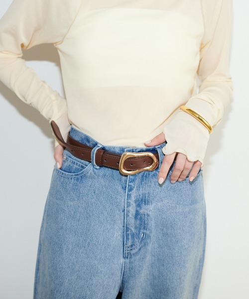 natural couture（ナチュラルクチュール）の「ＰＯＩＲＥ　ベルト（ベルト・レディース・ブラック/ブラウン・FREE）」の9枚目の写真