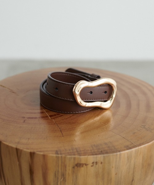 natural couture（ナチュラルクチュール）の「ＰＯＩＲＥ　ベルト（ベルト・レディース・ブラック/ブラウン・FREE）」の8枚目の写真