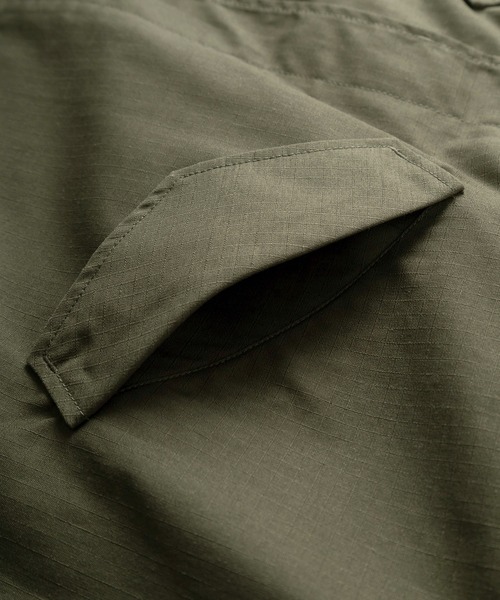 make a ray!（メイク ア レイ！）の「【0】M-51タイプ TCツイル リップストップ 2WAY ミリタリージャケット/ ベスト/袖脱着可能（ミリタリージャケット・レディース・オリーブ・M/L/XL）」の8枚目の写真