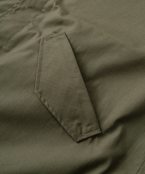 make a ray!（メイク ア レイ！）の「【0】M-51タイプ TCツイル リップストップ 2WAY ミリタリージャケット/ ベスト/袖脱着可能（ミリタリージャケット・レディース・オリーブ・M/L/XL）」の9枚目の写真