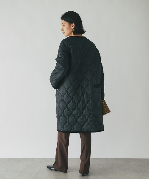 RIVE DROITE（リヴドロワ）の「キルティングコート（ダウンジャケット/コート・レディース・カーキ/オフホワイト/ブラック・FREE）」の16枚目の写真