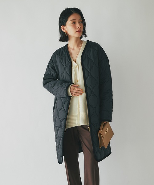 RIVE DROITE リヴドロワ　キルティングブルゾンジャンパー　カーキ RIVE DROITE リヴドロワ キルティングブルゾンジャンパー カーキ RIVE