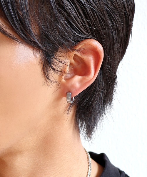 セール】メンズライク フープピアス / サージカルステンレス316L (金属