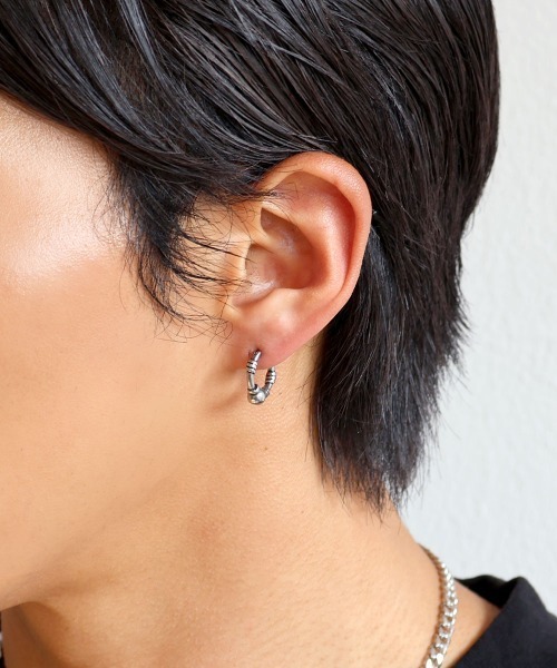 SeeMeピアス　ppp セール】メンズライク フープピアス / サージカルステンレス316L (金属