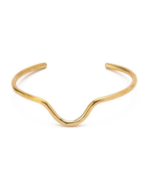 Ray BEAMS（レイビームス）の「◇Cinq / Halfmoon バングル（バングル/リストバンド・レディース・ゴールド・ONE SIZE）」の6枚目の写真