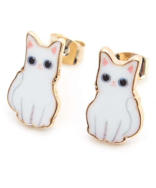 セール】an meets zakka 猫ピアス（ピアス（両耳用