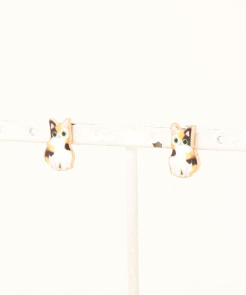 an meets zakka(アンミツザッカ)の「an meets zakka 猫ピアス(ピアス(両耳用)・メンズ・C/B/J/M/P/N/E/I/L/A/K/O/D/G/H/F・ONE SIZE)」の21枚目の写真